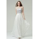 Strapless White Prom Dress With Glitter Bodice - Ref L231 - 02