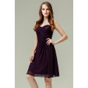 Ruched-Bodice Short Party Dress - Ref C691 - 06