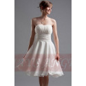 Robe de cocktail Camomille blanche - Ref C005 - 02