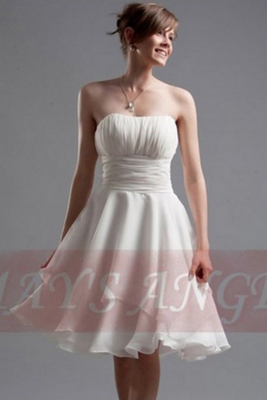 Robe de cocktail Camomille blanche - C005 #1