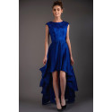 Robe De Soirée Bleu Roi Classe Asymétrique - Ref C953 - 02