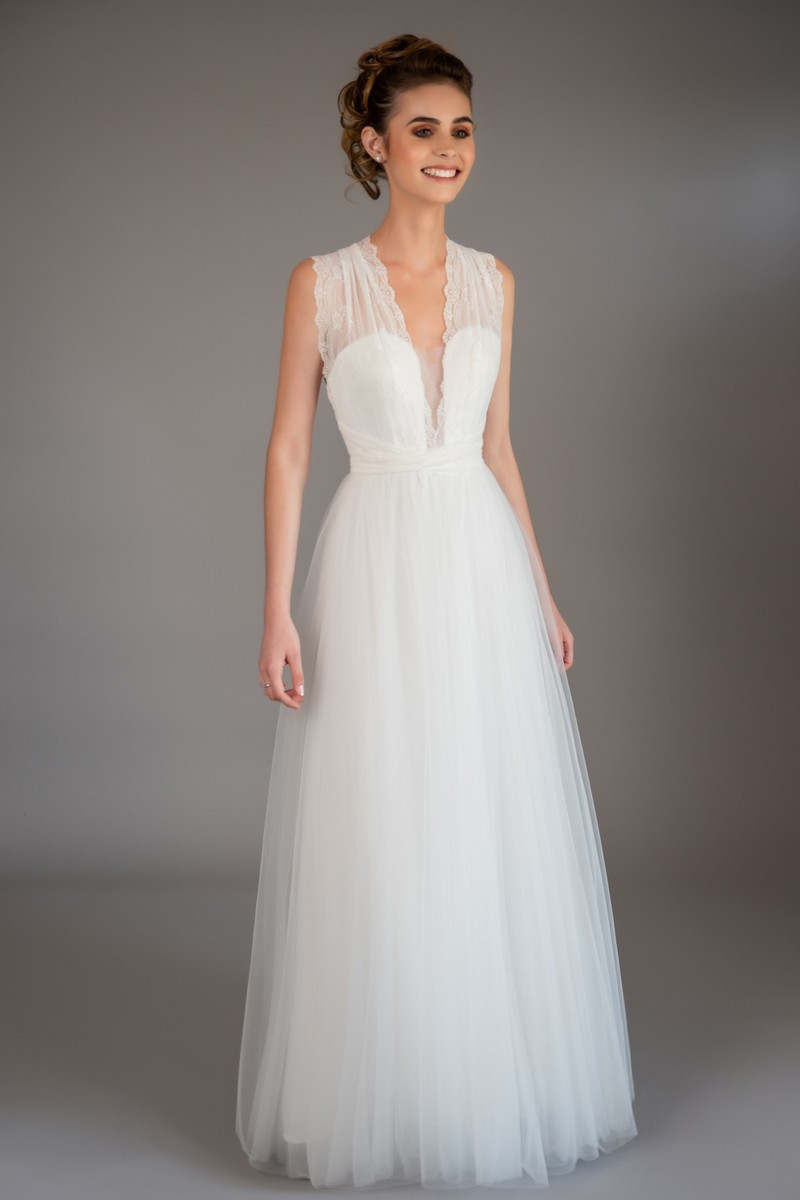 Robe Blanche Longue Soirée Mariage