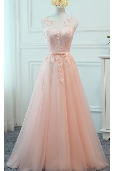 Light Pink Long Evening Dress