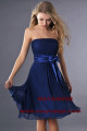 Navy Blue Short Strapless Homecoming Party Dress - Ref C186 - 03