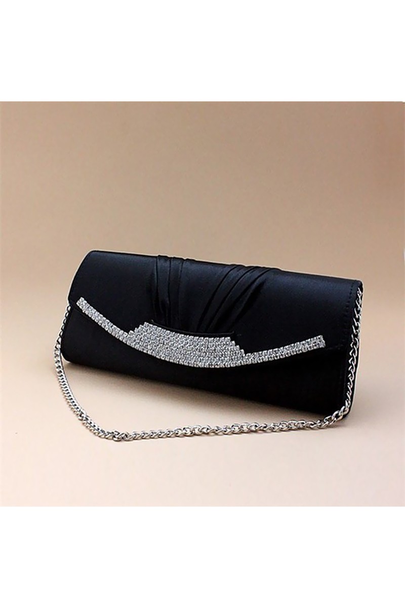 Black womens evening bags with chain