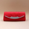 Unique red evening bag with rhinestone - Ref SAC003 - 02