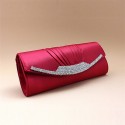 Arabesque rhinestone Red evening bag - Ref SAC005 - 03