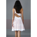 Cute White Homecoming Dresses One Flower Strap - Ref C128 - 03