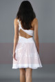 Cute White Homecoming Dresses One Flower Strap - Ref C128 - 03