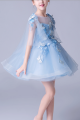 Robe De Fête Petite Fille Bleu Turquoise Papillons Jupe Tutu - Ref TQ009 - 04