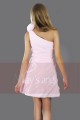 One Shoulder Pale Pink Cocktail Dress - Ref C144 - 03