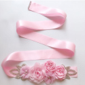 Flower Pink wedding belt a golden touch - Ref YD004 - 06