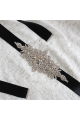 Rhinestone sash for wedding dress white - Ref YD008 - 03