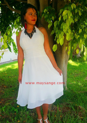 robe de cocktail blanche avis maysange