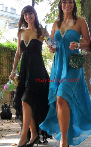 robe bustier noire et bleu avis maysange