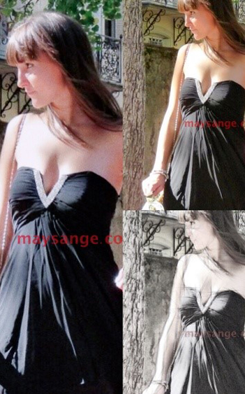 robe bustier noire