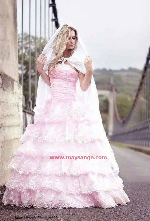 robe de mariée rose