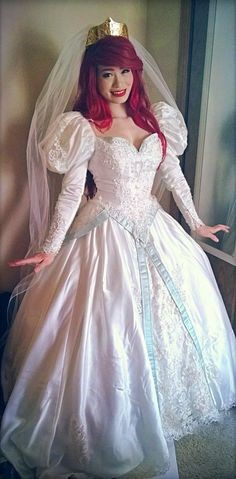 white wedding dress