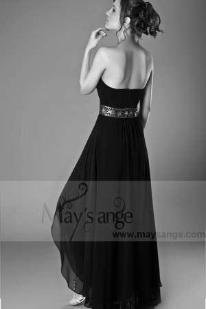 Robe longue en tulle prune robes de soirée - Ref L206 - Robe longue